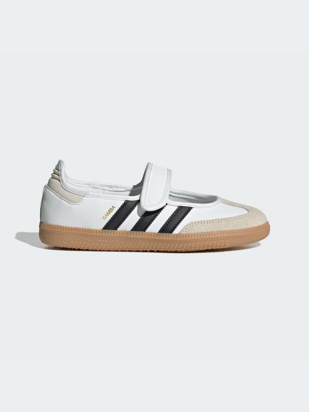 adidas Kids Samba Jane’s Shoes - White/Black/Tan